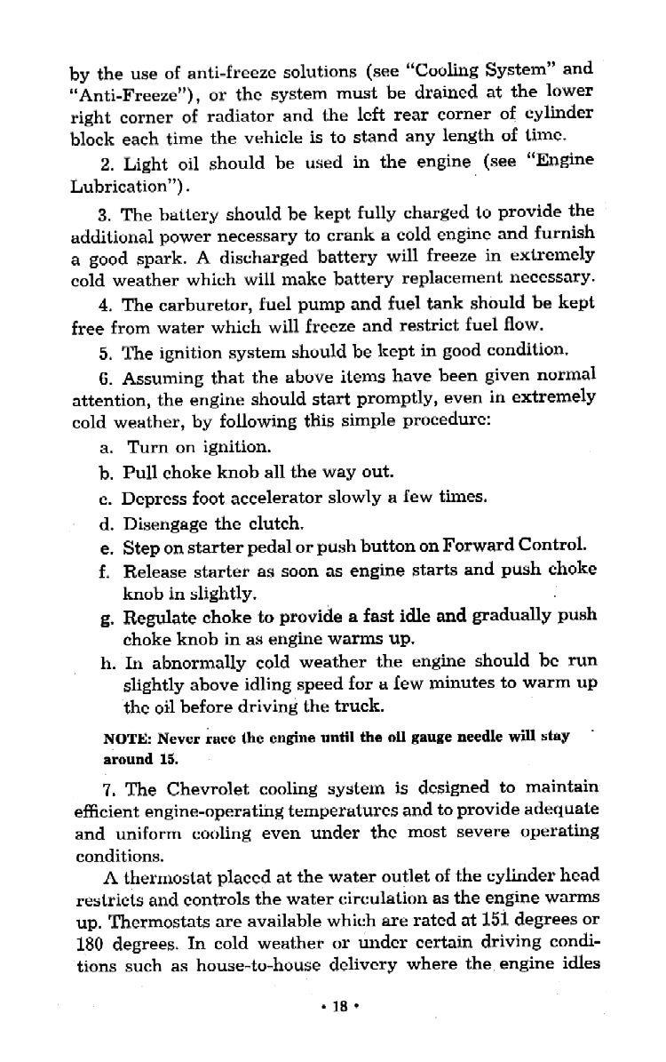 1953 Chevrolet Trucks Operators Manual Page 14